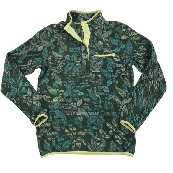 COLUMBIA Mountain Side Benton Springs T-Snap Fleece Pullover Women M Outdoor Y2K - Picture 5 of 13